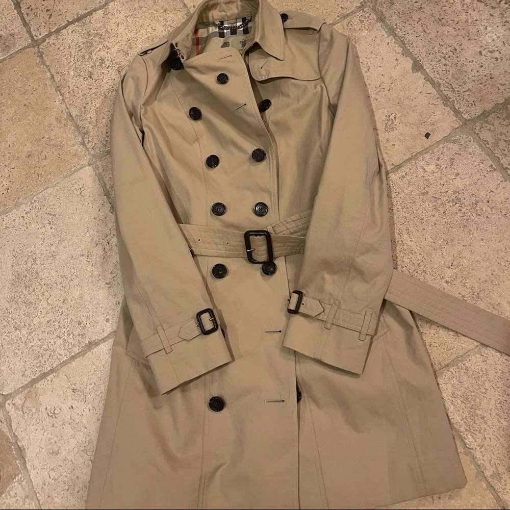 Burberry Tan Trench Coat